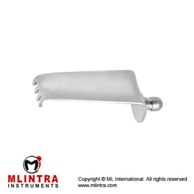 Cloward Lateral Blade Toothed Stainless Steel, Blade Depth 50 mm